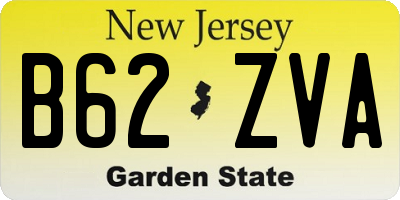 NJ license plate B62ZVA