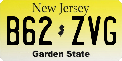 NJ license plate B62ZVG