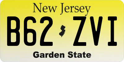 NJ license plate B62ZVI