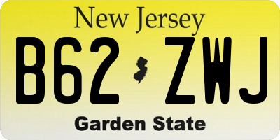 NJ license plate B62ZWJ