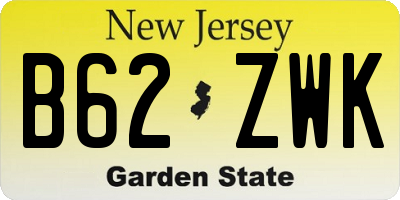 NJ license plate B62ZWK