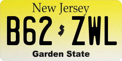 NJ license plate B62ZWL