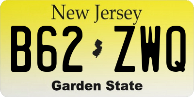NJ license plate B62ZWQ