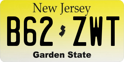 NJ license plate B62ZWT