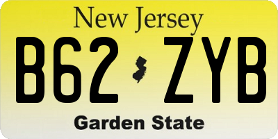 NJ license plate B62ZYB