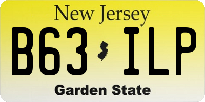 NJ license plate B63ILP