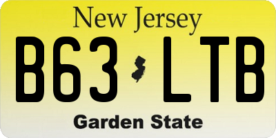 NJ license plate B63LTB