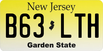 NJ license plate B63LTH