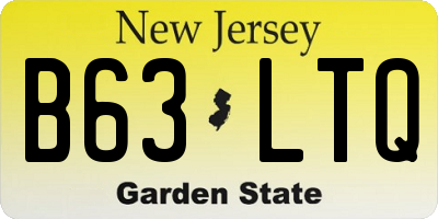 NJ license plate B63LTQ