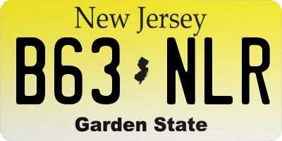 NJ license plate B63NLR