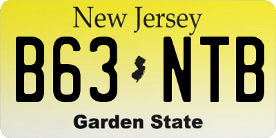 NJ license plate B63NTB