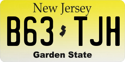 NJ license plate B63TJH