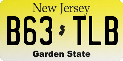 NJ license plate B63TLB