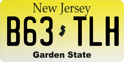 NJ license plate B63TLH