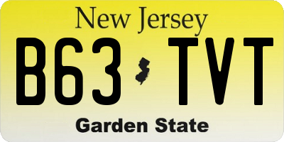 NJ license plate B63TVT