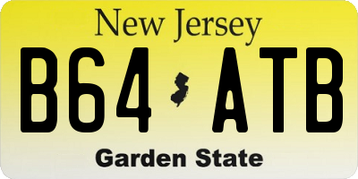 NJ license plate B64ATB