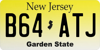 NJ license plate B64ATJ