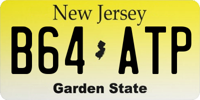 NJ license plate B64ATP