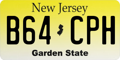NJ license plate B64CPH