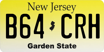 NJ license plate B64CRH