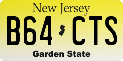 NJ license plate B64CTS