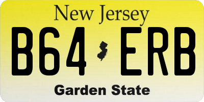 NJ license plate B64ERB