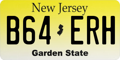NJ license plate B64ERH