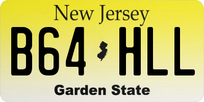 NJ license plate B64HLL