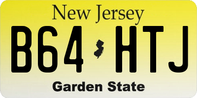 NJ license plate B64HTJ