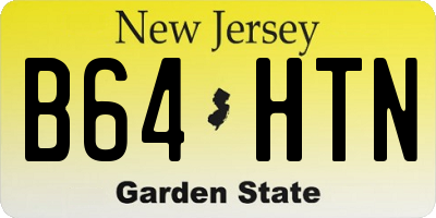 NJ license plate B64HTN