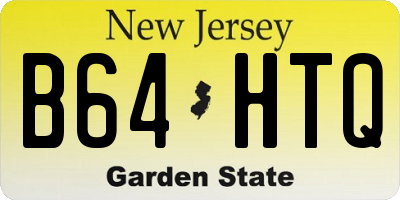 NJ license plate B64HTQ