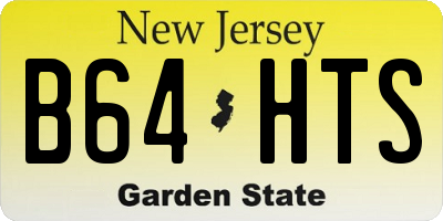 NJ license plate B64HTS