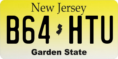 NJ license plate B64HTU
