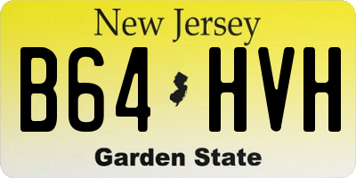 NJ license plate B64HVH