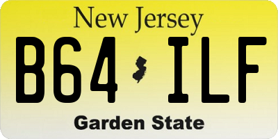 NJ license plate B64ILF