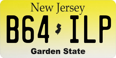 NJ license plate B64ILP