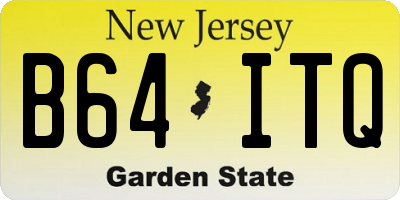NJ license plate B64ITQ