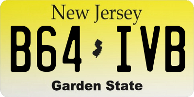 NJ license plate B64IVB