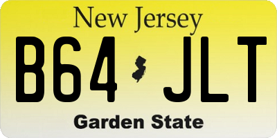 NJ license plate B64JLT