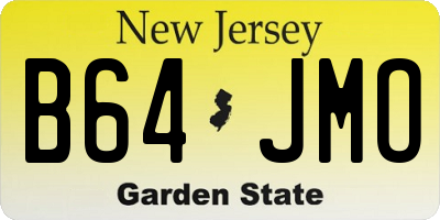 NJ license plate B64JMO