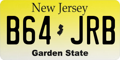 NJ license plate B64JRB