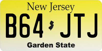 NJ license plate B64JTJ