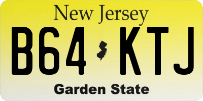 NJ license plate B64KTJ