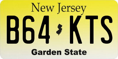 NJ license plate B64KTS