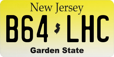 NJ license plate B64LHC
