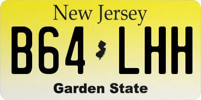 NJ license plate B64LHH