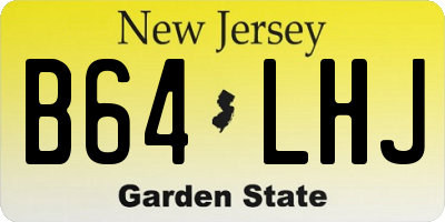 NJ license plate B64LHJ