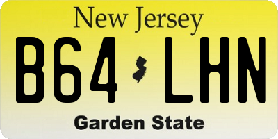 NJ license plate B64LHN