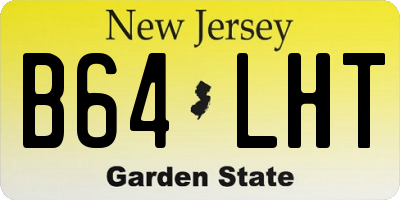 NJ license plate B64LHT