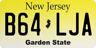 NJ license plate B64LJA